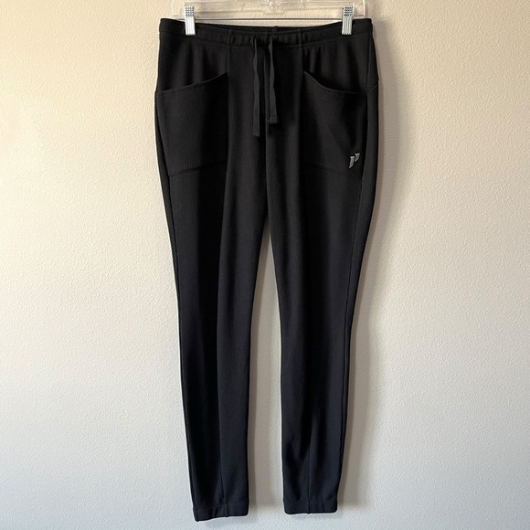1st Phorm NEW Women’s Size Medium Black Waffle Knit Jogger Pants Drawstring Gym - Picture 1 of 7